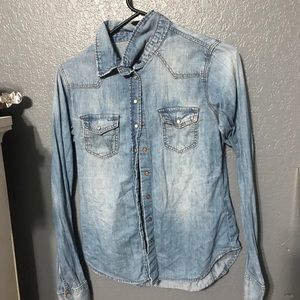 H&M denim button down